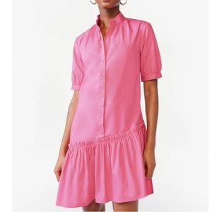 Asymmetrical Hem pink dress